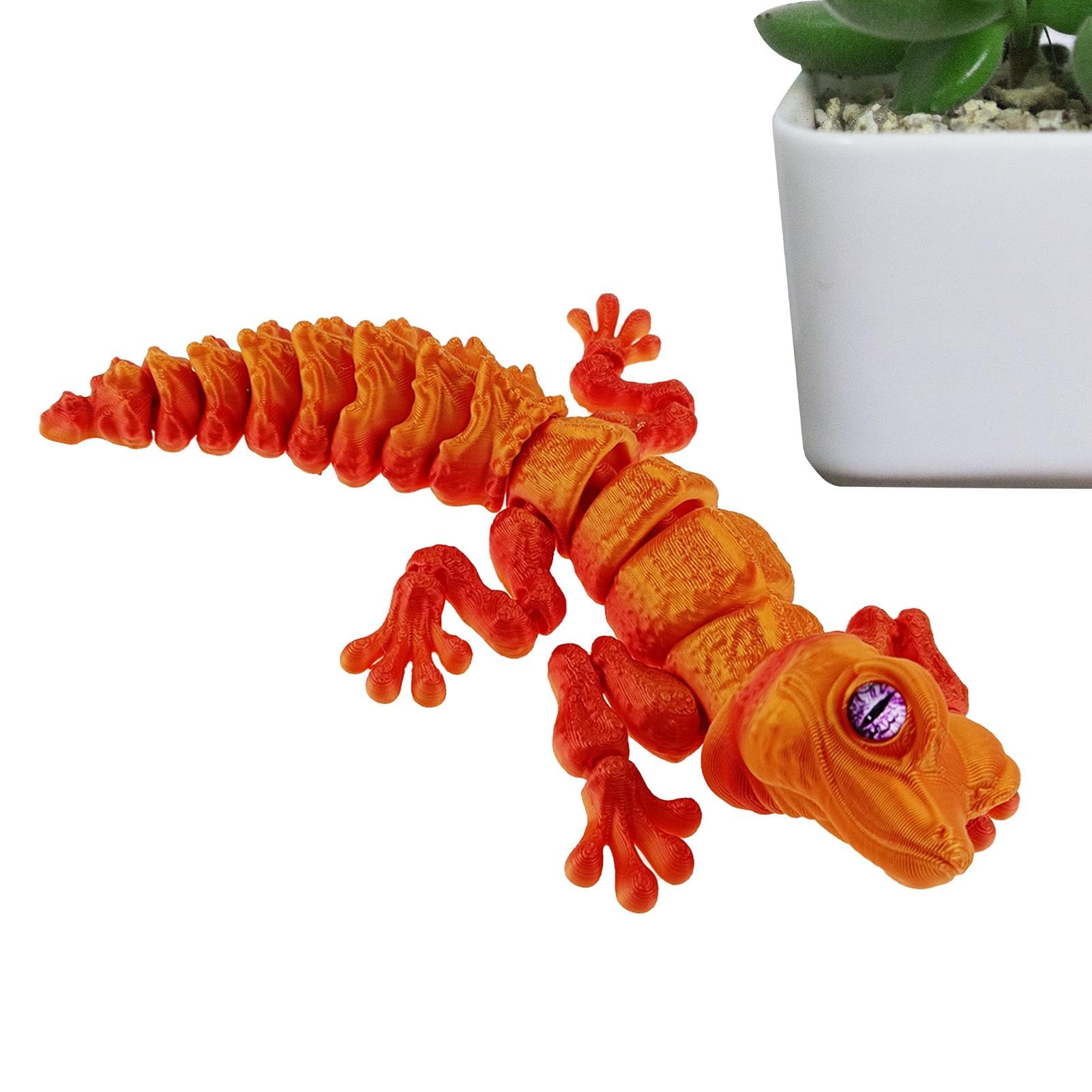 Amazon.co.jp: Yumeku 3D プリント トカゲ、3D プリント動物